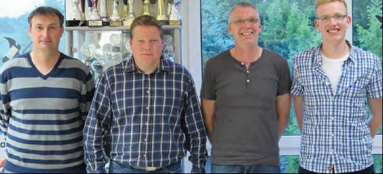 Der aktuelle Vardingholter Jugendvorstand im Jahr 2014
