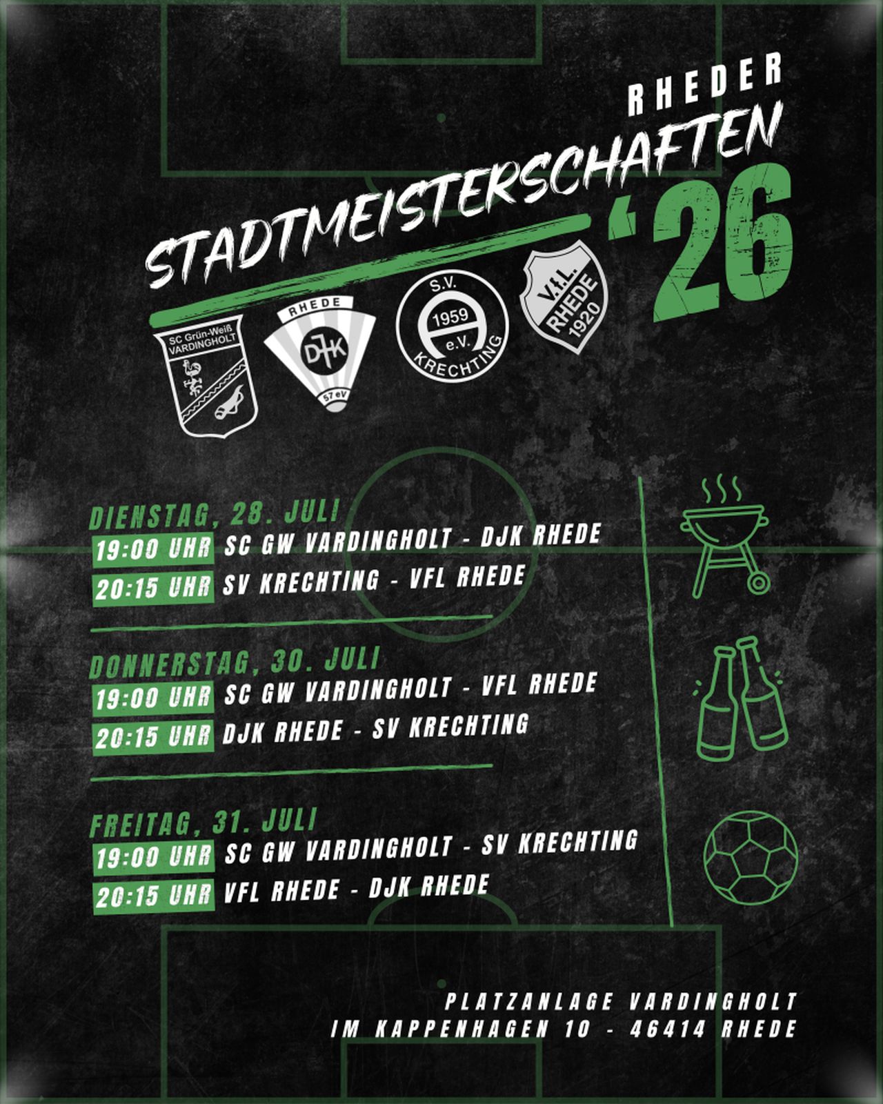 Spieplan Rheder Stadtmeisterschaften
